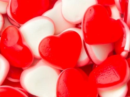 Fini Foam Cherry Gummi Hearts 1lb 